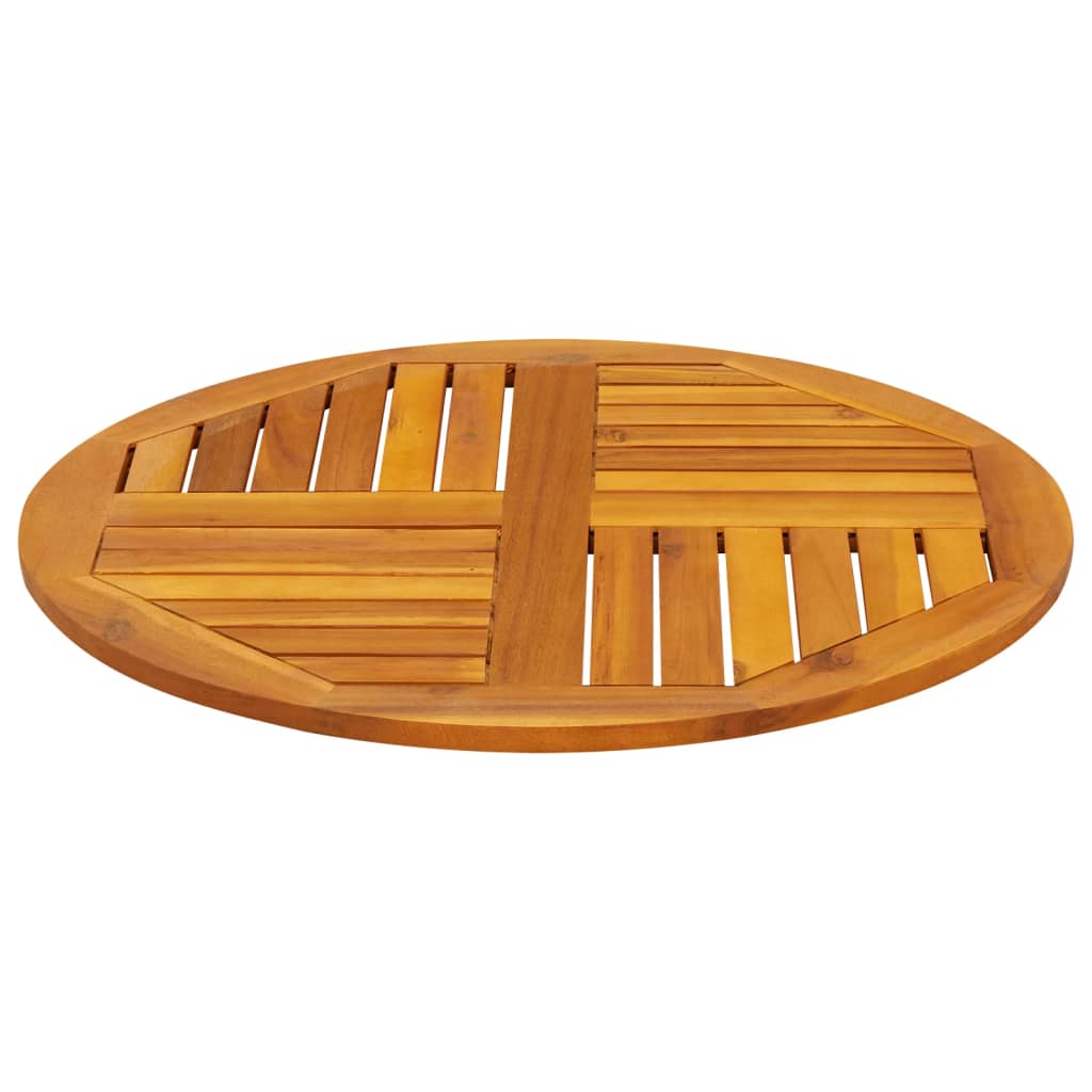 vidaXL Επιφάνεια Τραπεζιού Στρογγυλή Ø70x2 εκ. Μασίφ Ξύλο Ακακίας