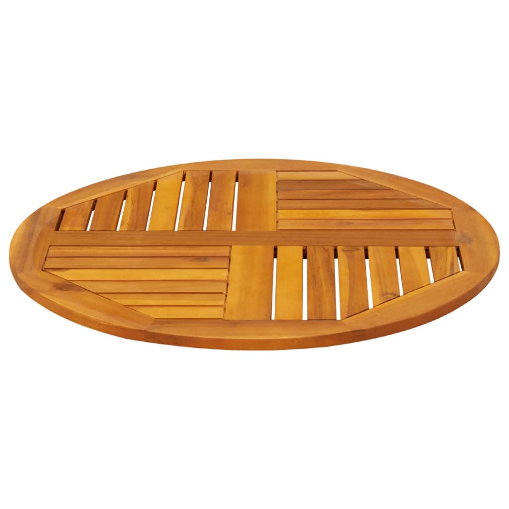 vidaXL Επιφάνεια Τραπεζιού Στρογγυλή Ø70x2 εκ. Μασίφ Ξύλο Ακακίας