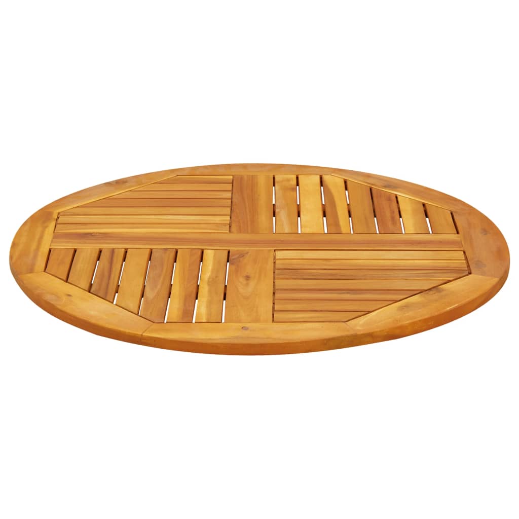 vidaXL Επιφάνεια Τραπεζιού Στρογγυλή Ø80x2,2 εκ. Μασίφ Ξύλο Ακακίας