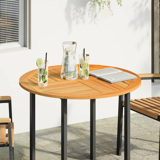 vidaXL Επιφάνεια Τραπεζιού Στρογγυλή Ø90x2,2 εκ. Μασίφ Ξύλο Ακακίας