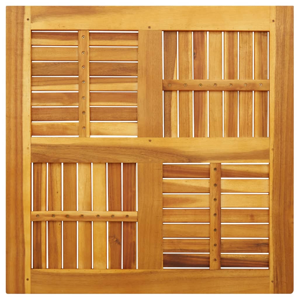 vidaXL Επιφάνεια Τραπεζιού Τετράγωνη 80x80x2,2 εκ. Μασίφ Ξύλο Ακακίας