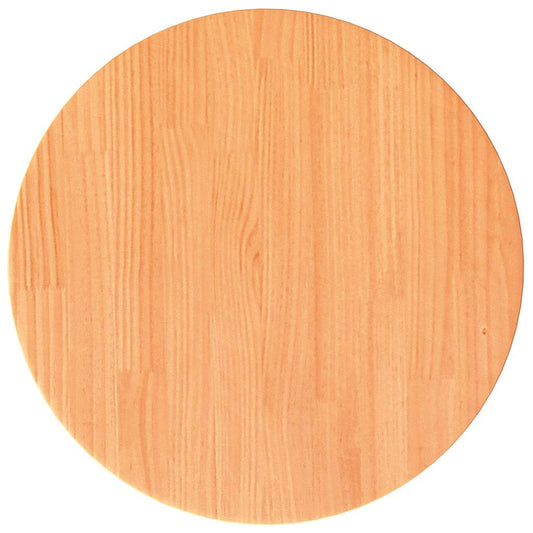 vidaXL Επιφάνεια Τραπεζιού Στρογγυλή Καφέ Κερ. Ø40x2,5 εκ Μασίφ Πεύκο