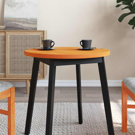 vidaXL Επιφάνεια Τραπεζιού Στρογγυλή Καφέ Κερ. Ø60x2,5 εκ Μασίφ Πεύκο