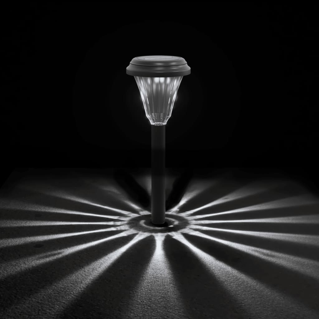 vidaXL Ηλιακά Φωτιστικά Διαδρόμου Εξ Χώρου Στήριγμα 12 τεμ. Λευκό