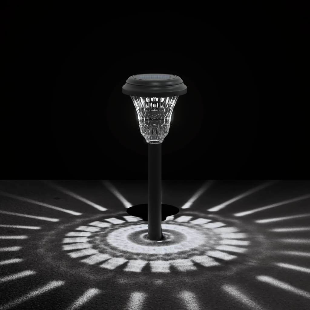 vidaXL Ηλιακά Φωτιστικά Διαδρόμου Εξ Χώρου Στήριγμα 12 τεμ. Λευκό