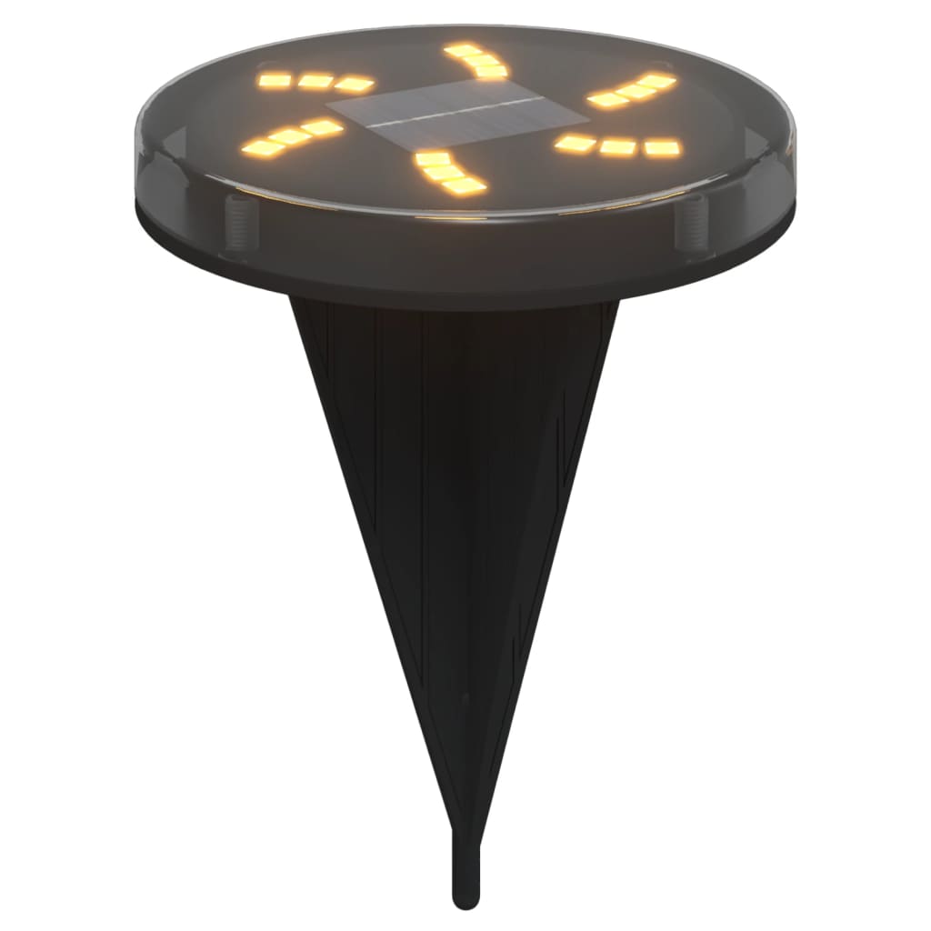 vidaXL Ηλιακά Φωτιστικά Δαπέδου με Στήριγμα Εδάφους 12τεμ. Θερμό Λευκό