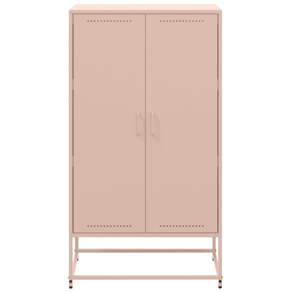 vidaXL Ντουλάπι Ροζ 68,5x38,5x123,5 εκ. από Ατσάλι