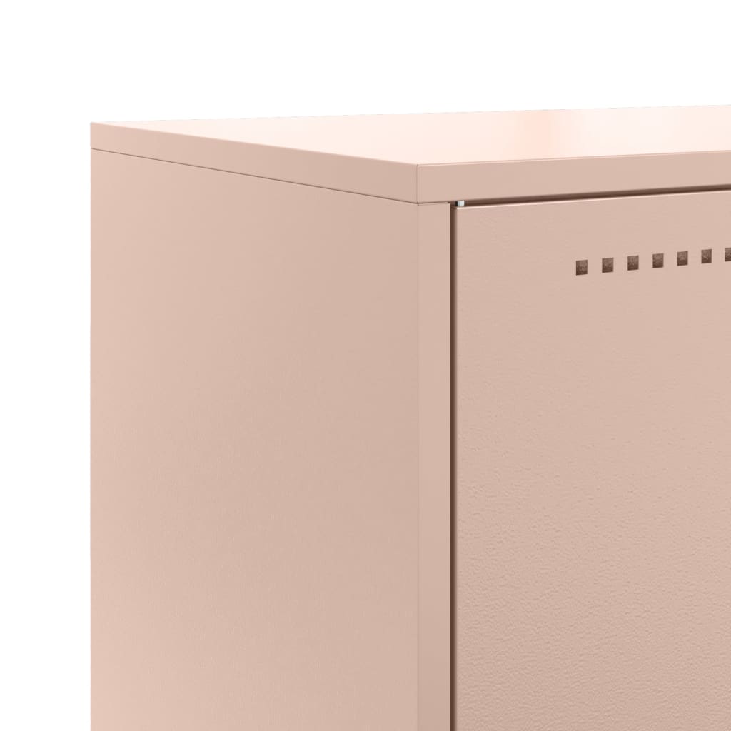 vidaXL Ντουλάπι Ροζ 68,5x38,5x107 εκ. από Ατσάλι