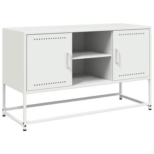 vidaXL Έπιπλο Τηλεόρασης Λευκό 100,5x39x60,5 εκ. από Ατσάλι