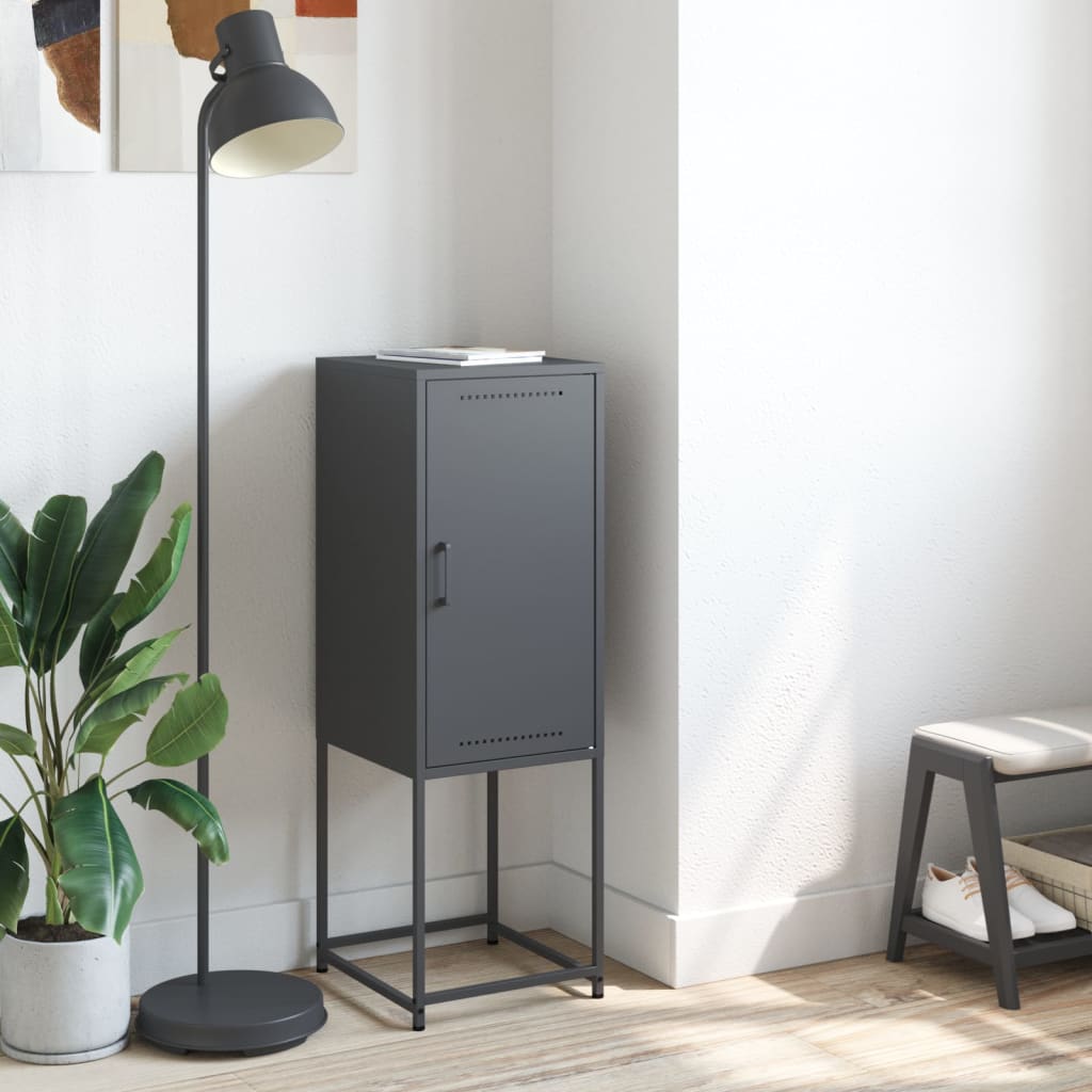 vidaXL Ντουλάπι Ανθρακί 36x39x107 εκ. από Ατσάλι