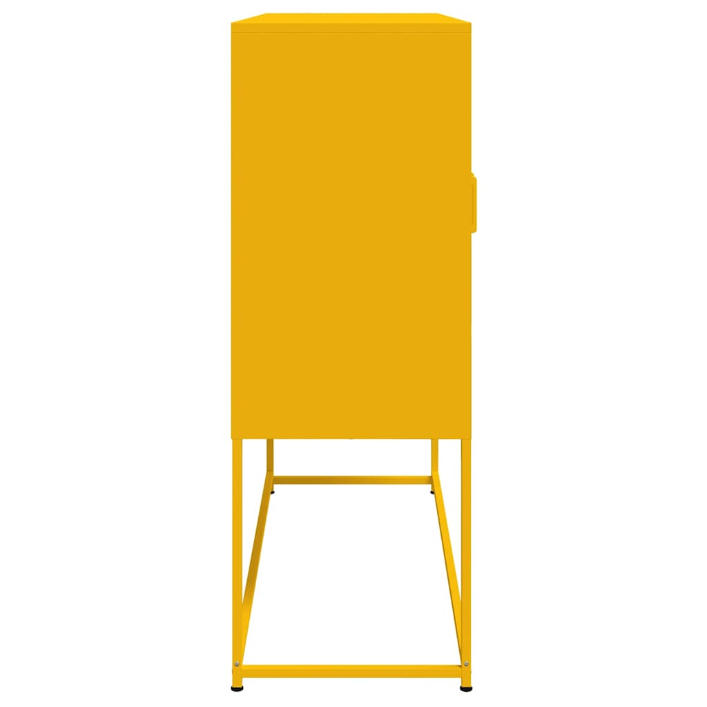 vidaXL Μπουφές Μουσταρδί 100,5x39x107 εκ. από Ατσάλι