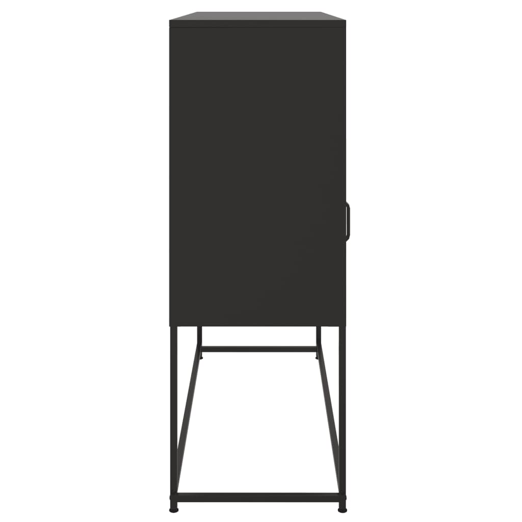 vidaXL Ντουλάπι Μαύρο 100,5x39x107 εκ. Ατσάλινο