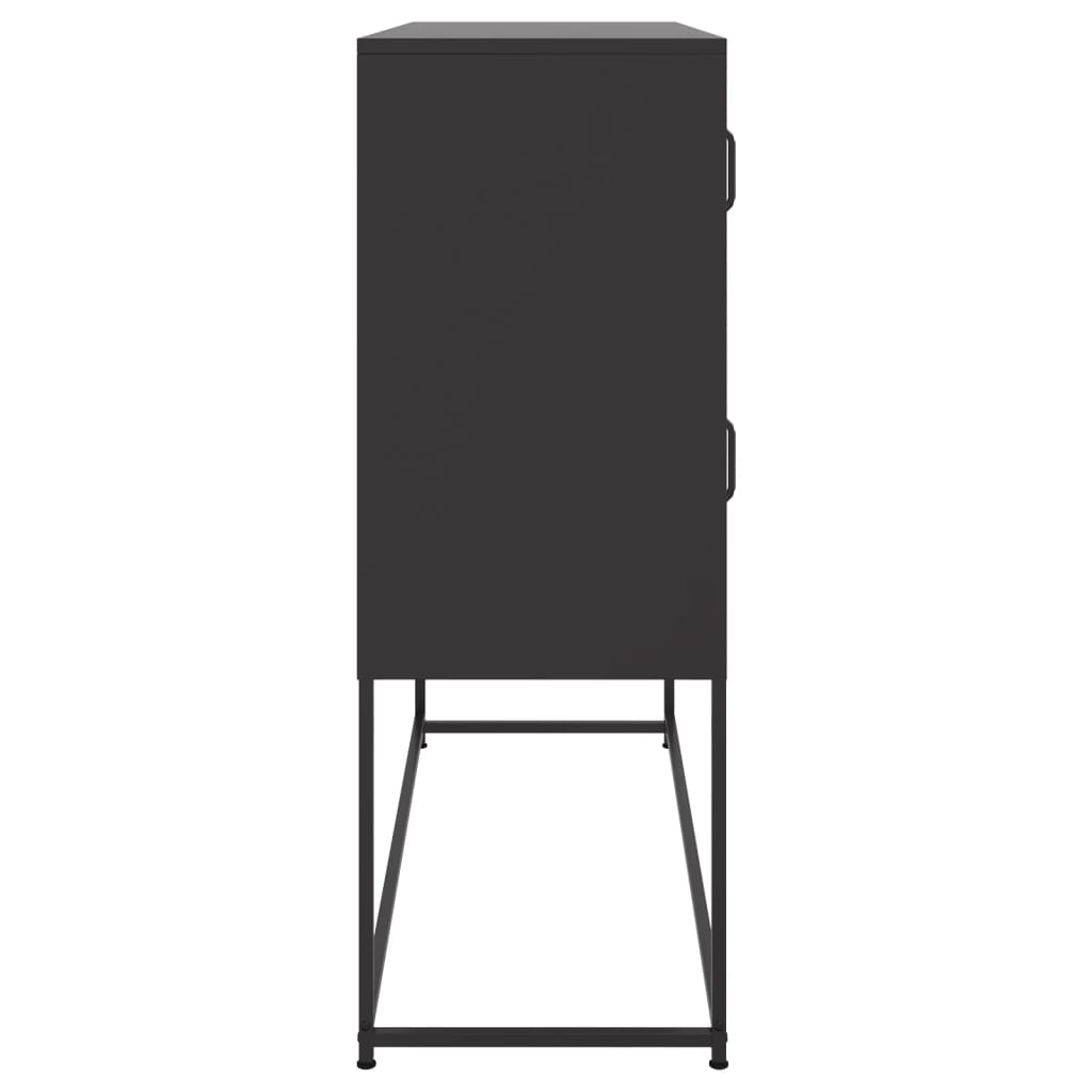 vidaXL Ντουλάπι Μαύρο 100,5x39x107 εκ. Ατσάλινο