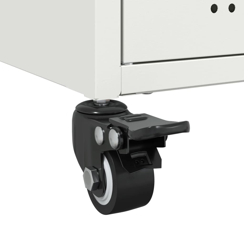 vidaXL Ντουλάπι Λευκό 68x39x72 εκ. από Χάλυβα