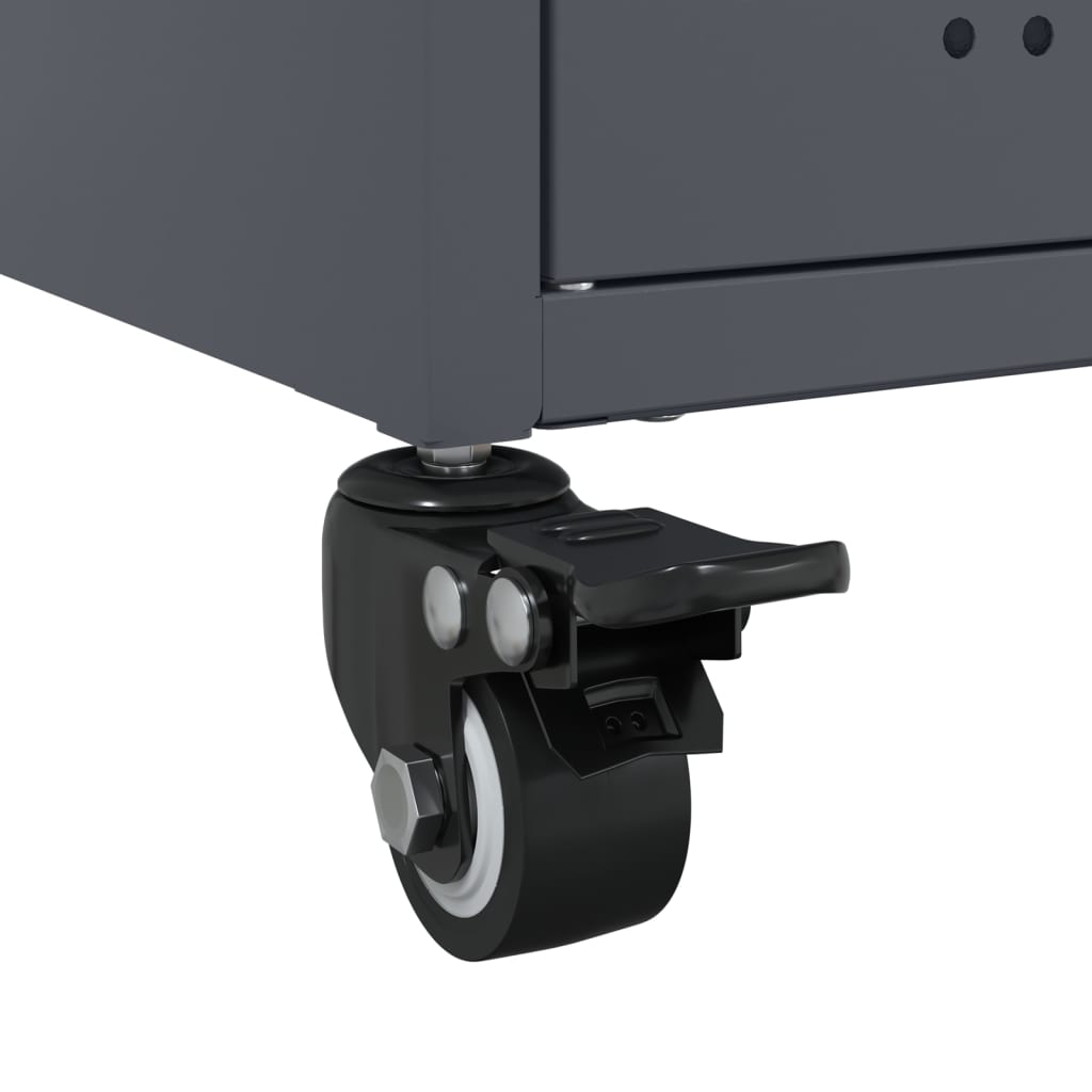 vidaXL Έπιπλο Τηλεόρασης Μαύρο 68x39x43,5 εκ. Χάλυβας