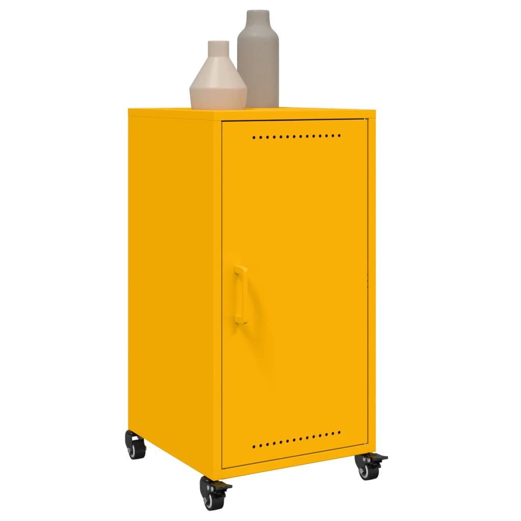 vidaXL Ντουλάπι Μουσταρδί 36x39x72 εκ. από Ατσάλι