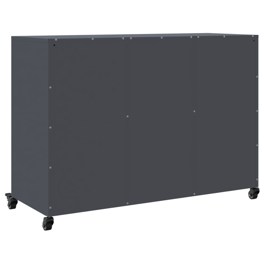 vidaXL Ντουλάπι Ανθρακί 100,5x39x72 εκ. από Χάλυβα