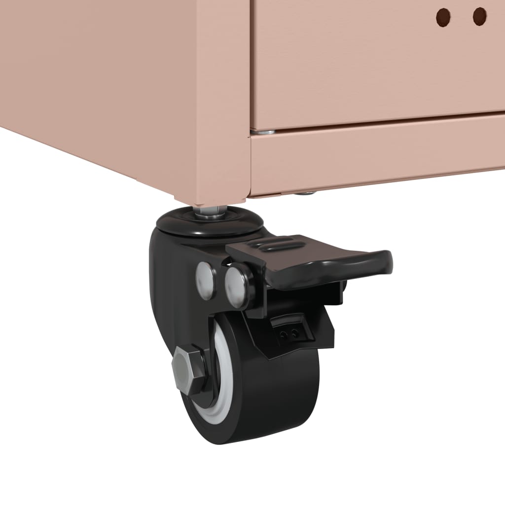 vidaXL Έπιπλο Τηλεόρασης Ροζ 68 x 39 x 43,5 εκ. Χάλυβας