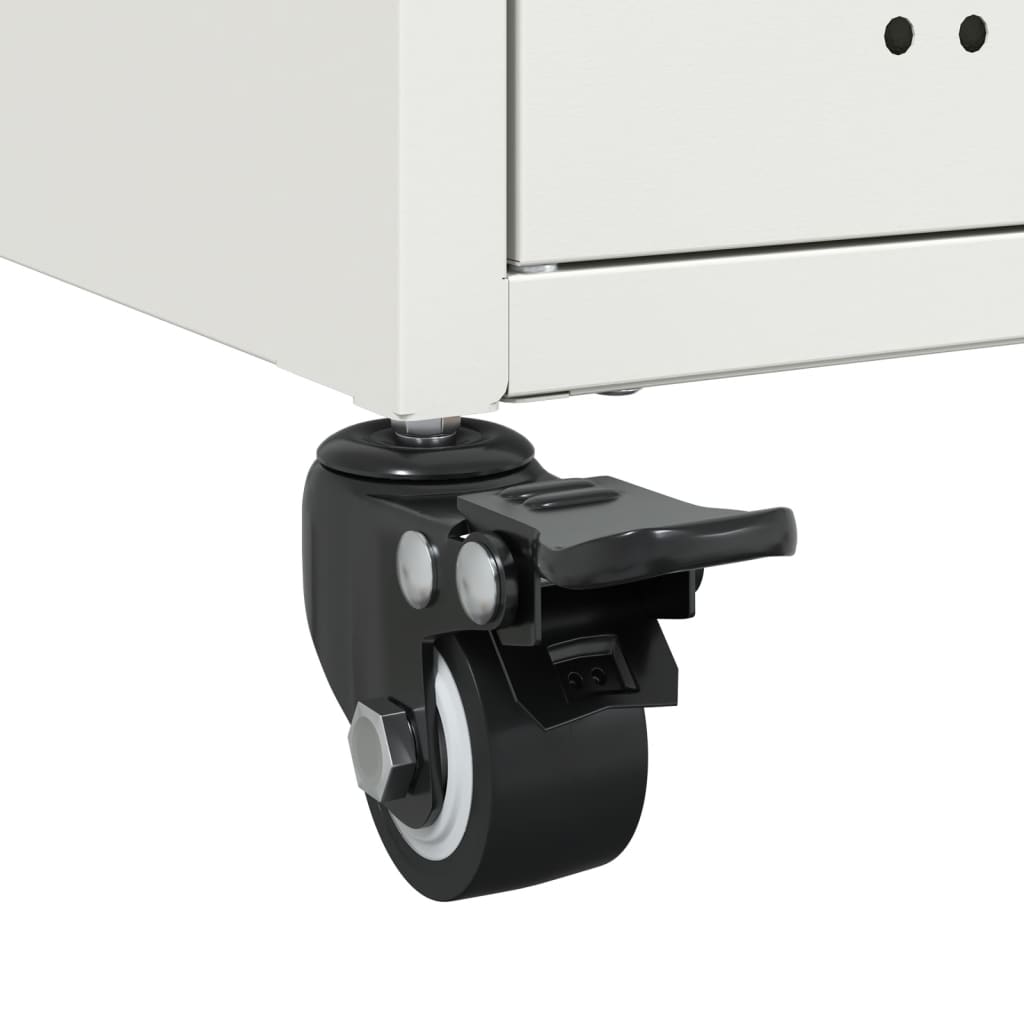 vidaXL Έπιπλο Τηλεόρασης Λευκό 68 x 39 x 43,5 εκ. Χάλυβας