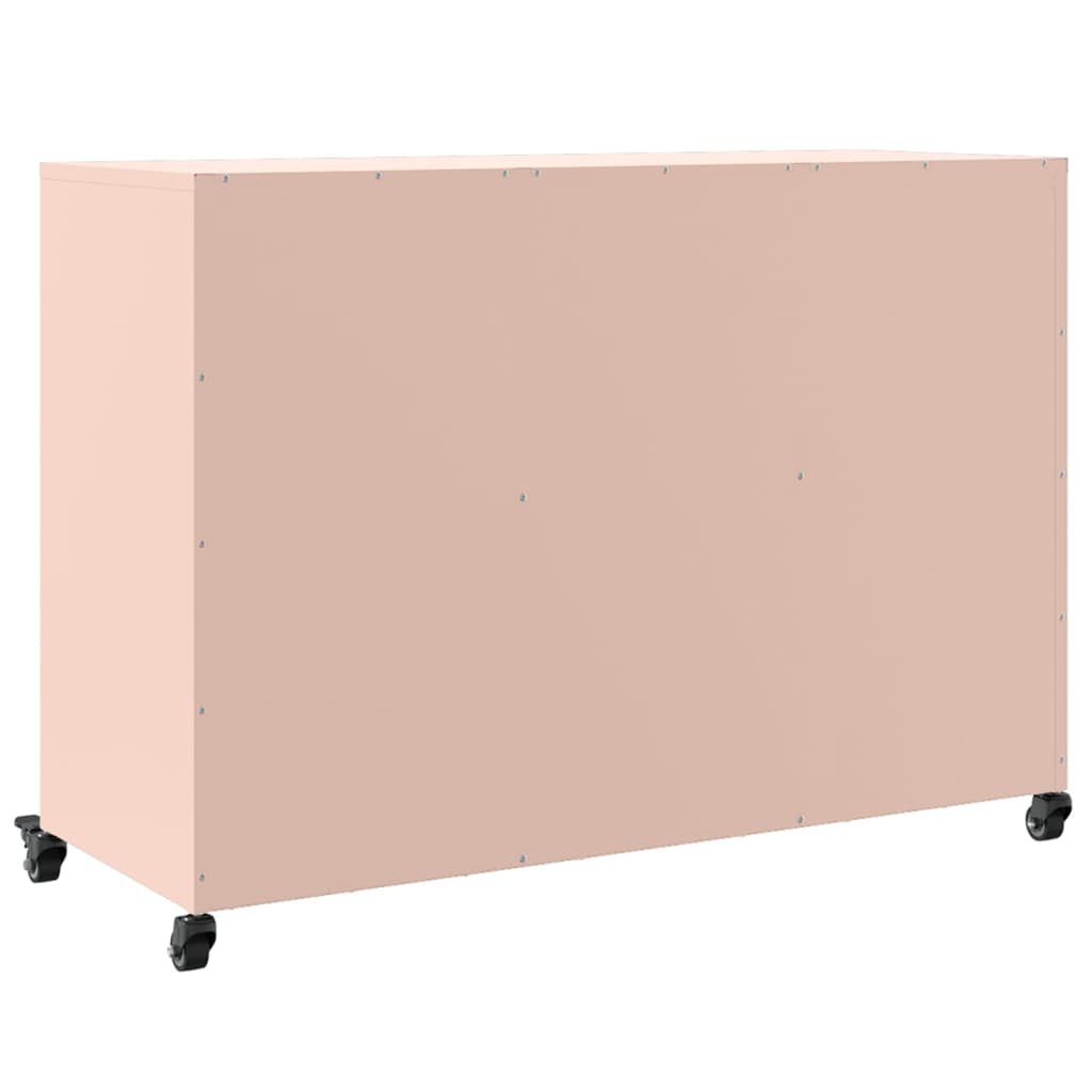 vidaXL Ντουλάπι Ροζ 100,5x39x72 εκ. από Χάλυβα