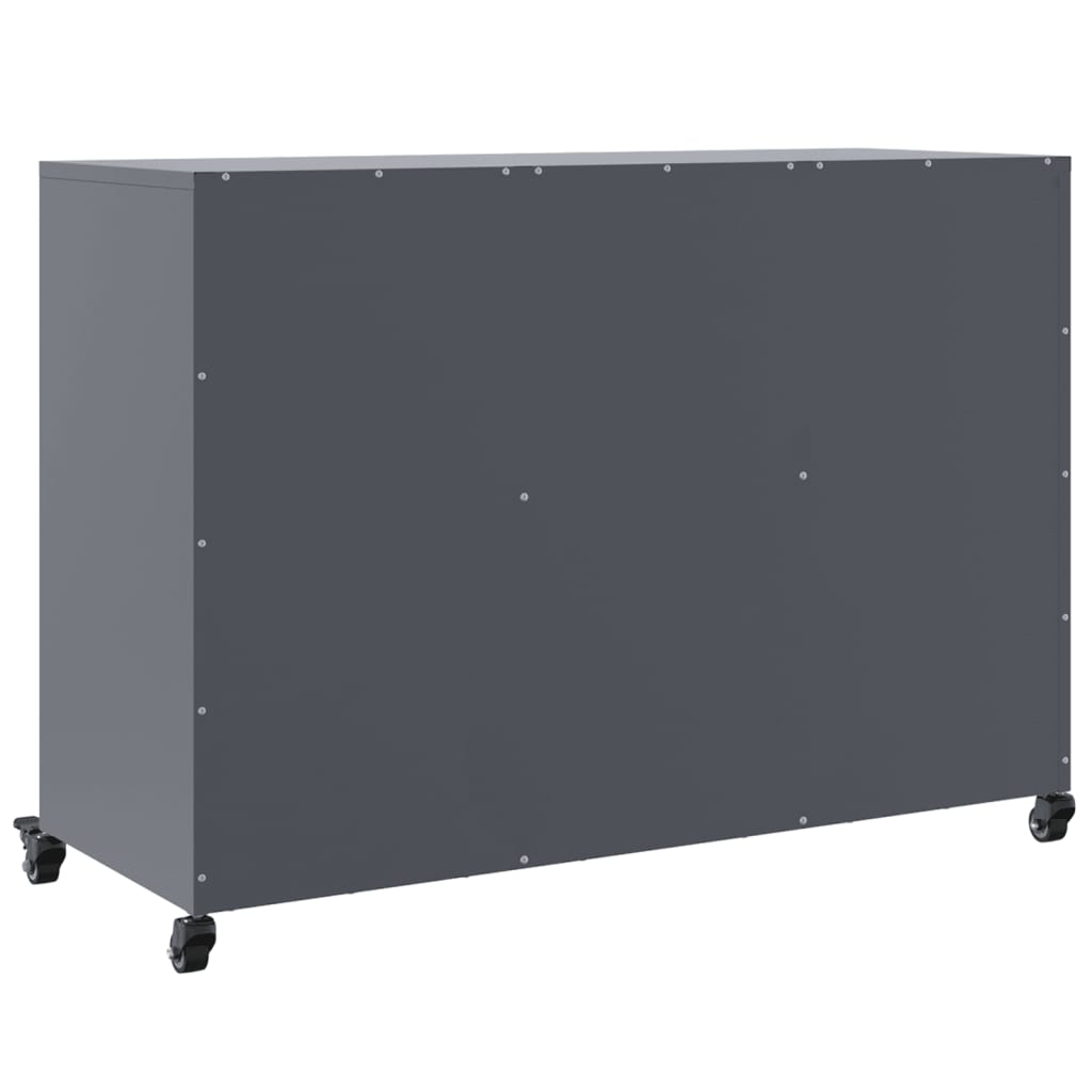 vidaXL Ντουλάπι Ανθρακί 100,5x39x72 εκ. από Χάλυβα