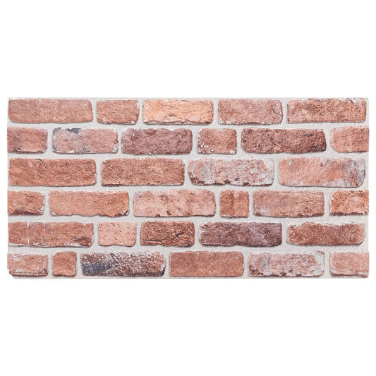 vidaXL Πάνελ Τοίχου 3D 10 τεμ. Κόκκινα 100 x 50 EPS