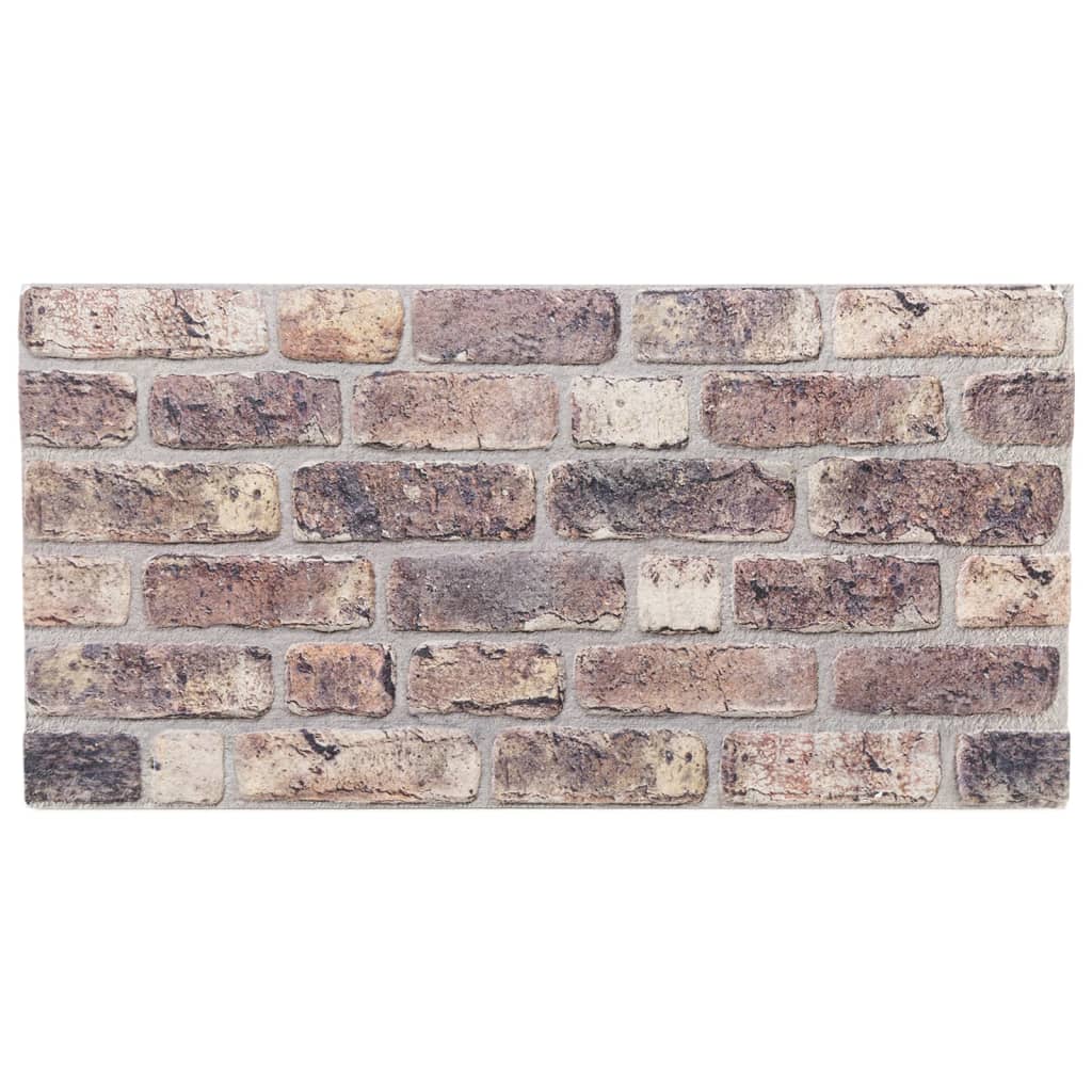 vidaXL Πάνελ Τοίχου 3D 10 τεμ. Σκούρο Καφέ 100 x 50 EPS