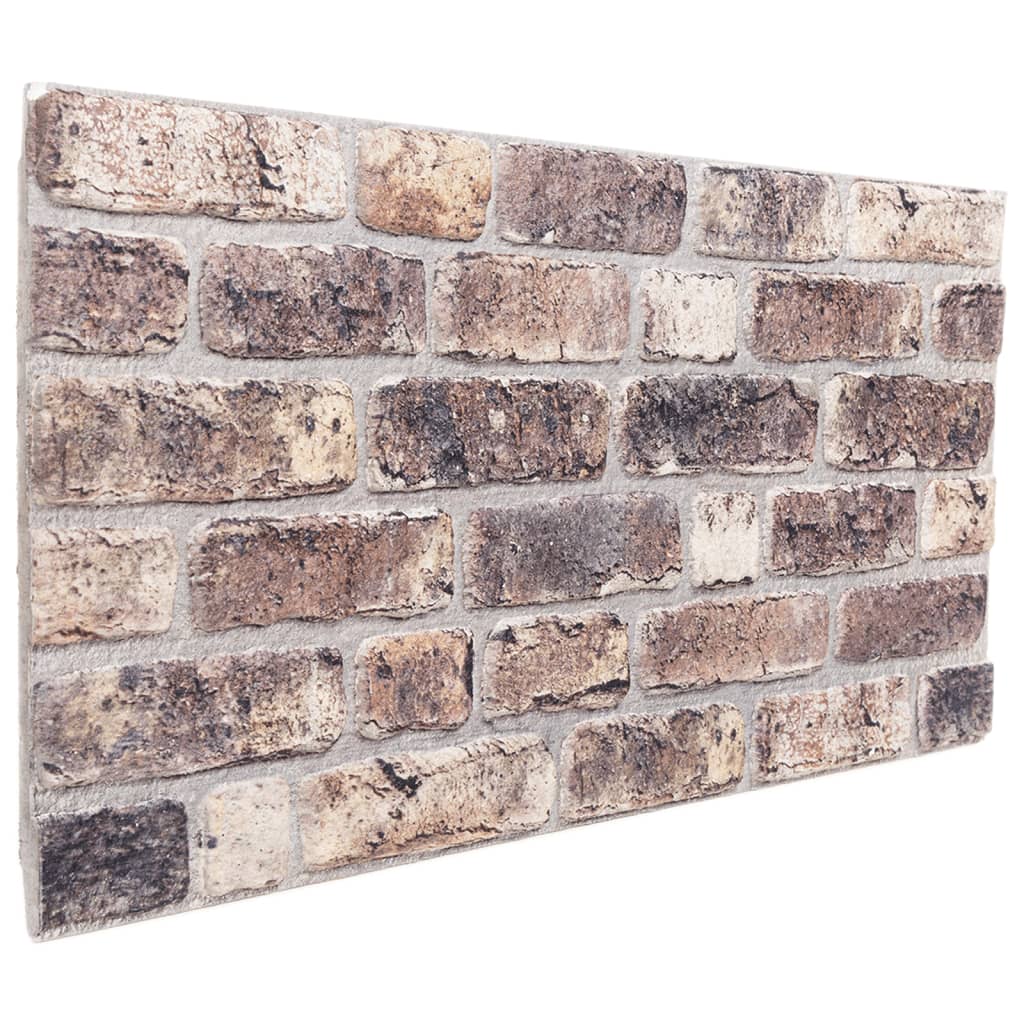 vidaXL Πάνελ Τοίχου 3D 10 τεμ. Σκούρο Καφέ 100 x 50 EPS