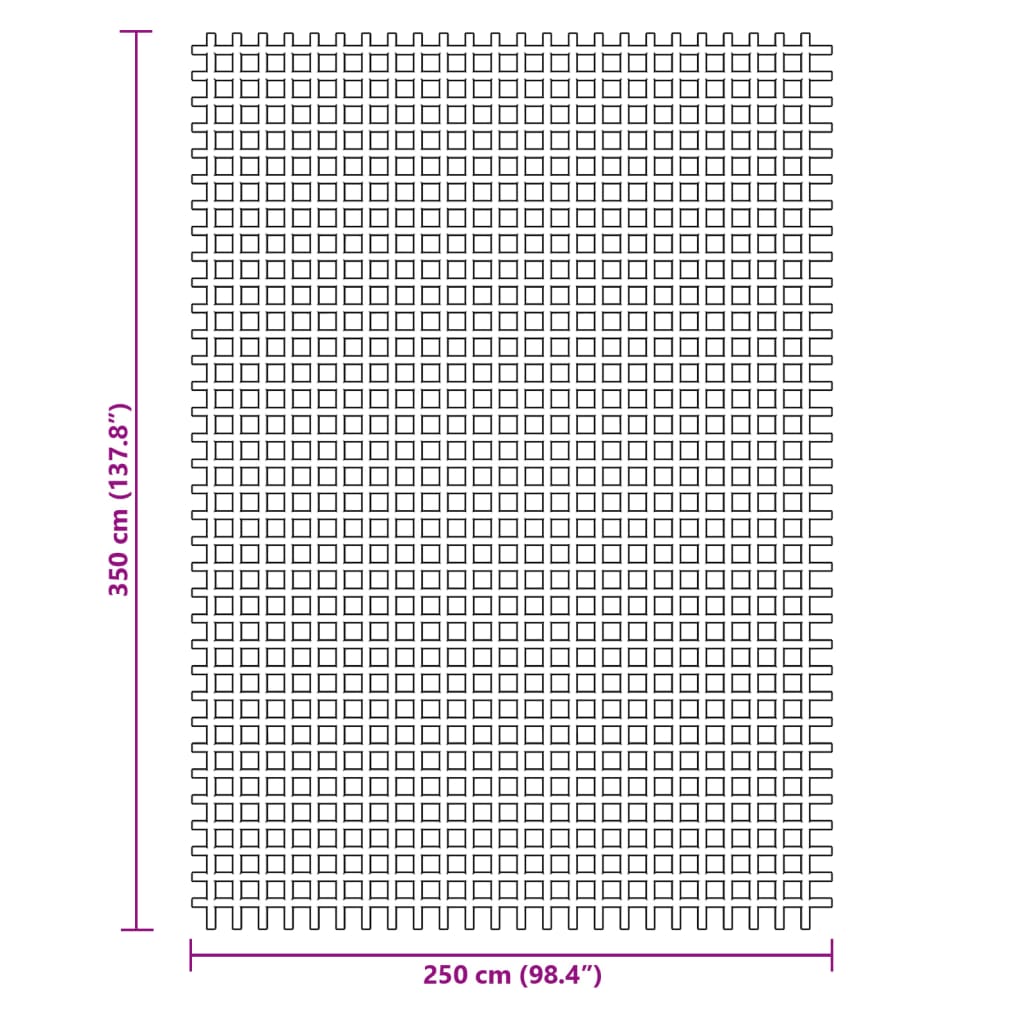 vidaXL Χαλί Σκηνής Ανθρακί 3,5x2,5 μ.