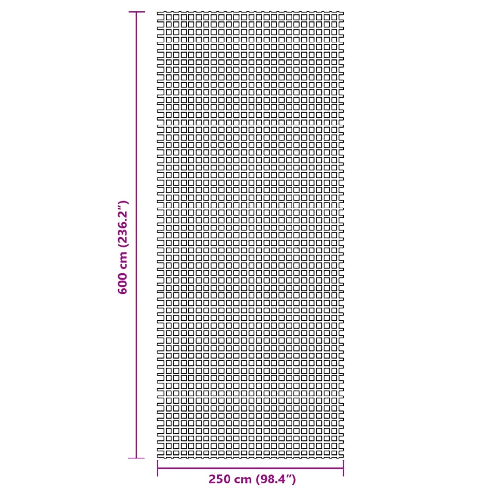 vidaXL Χαλί Σκηνής Μπλε 6x2,5 μ.