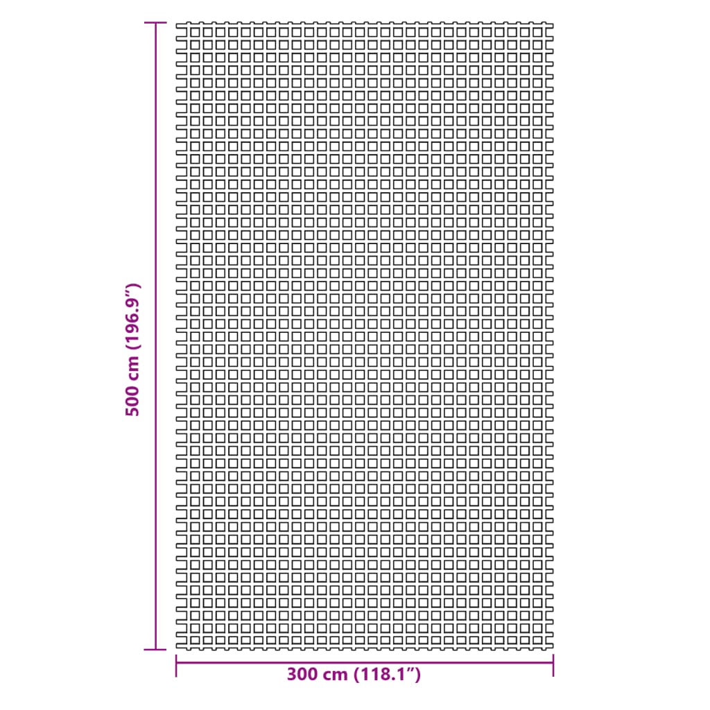vidaXL Χαλί Σκηνής Μπλε 5x3 μ.