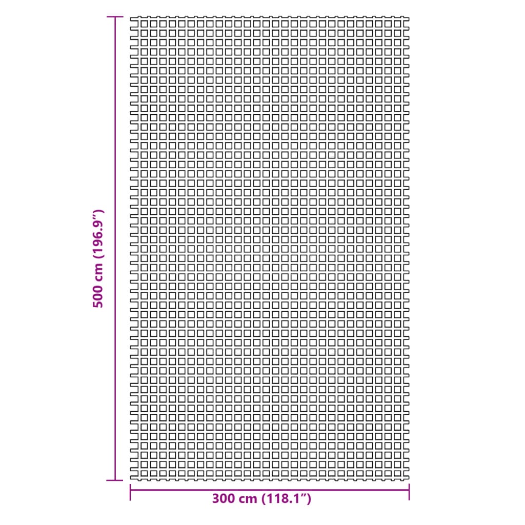 vidaXL Χαλί Σκηνής Πράσινο 5x3 μ.