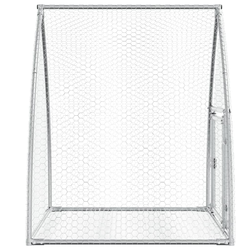 vidaXL Κλουβί Κουνελιών Ασημί 100x105x120 εκ. από Γαλβανισμένο Χάλυβα