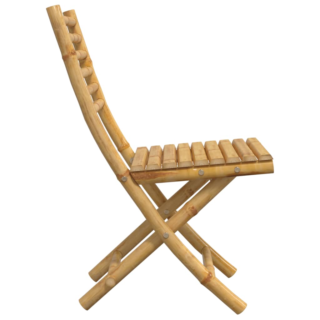 vidaXL Καρέκλες Κήπου Πτυσσόμενες 2 τεμ. 43x54x88 εκ. από Μπαμπού