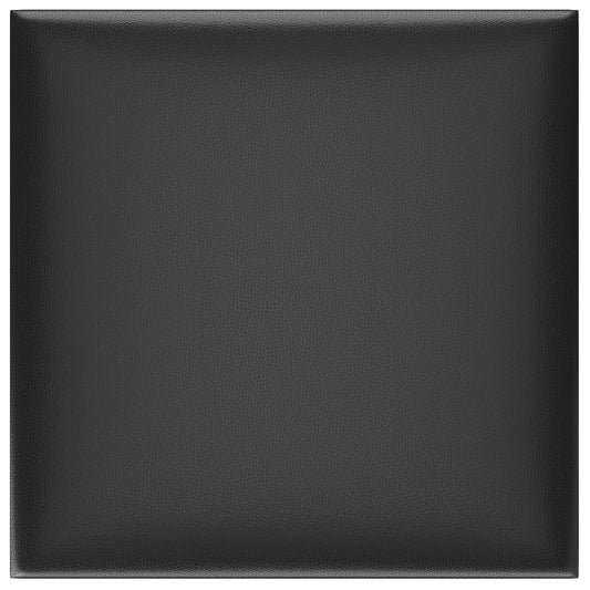vidaXL Κεφαλάρι Τοίχου 12 pcs Μαύρο 30 x 30 cm ύφασμα