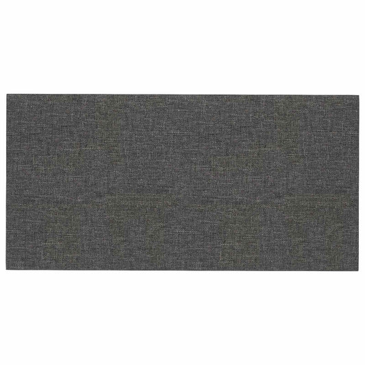 vidaXL Κεφαλάρι Τοίχου 12 pcs Σκούρο Γκρι 60 x 30 cm ύφασμα