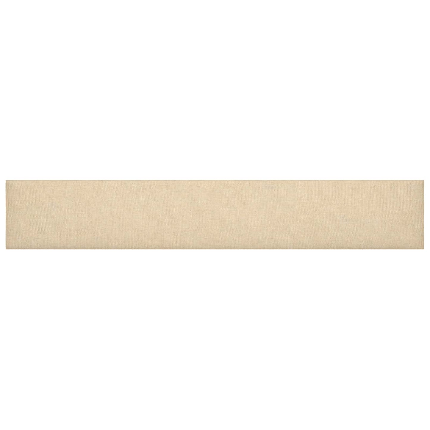 vidaXL Κεφαλάρι Τοίχου 12 pcs Κρεμ 90 x 15 cm ύφασμα