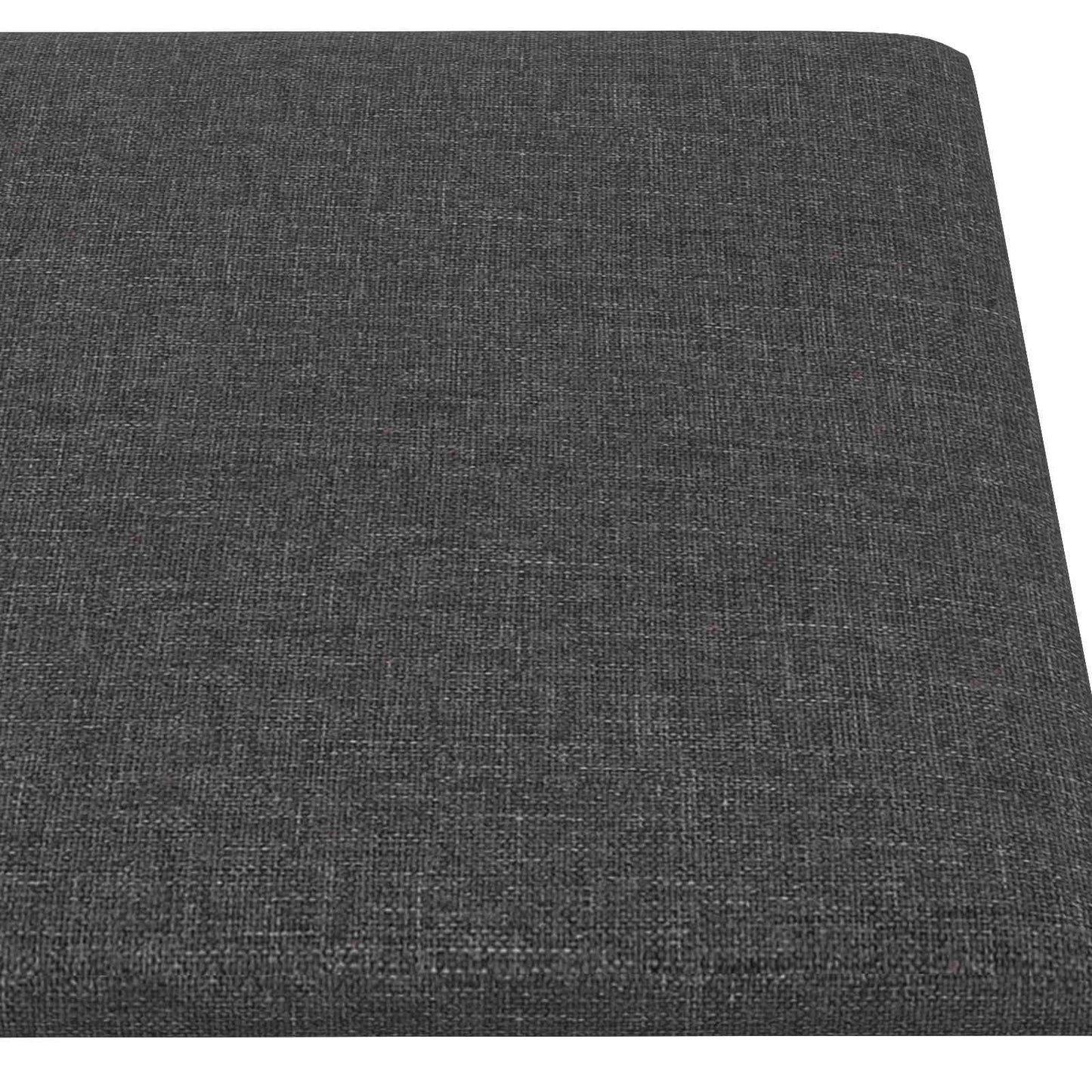 vidaXL Κεφαλάρι Τοίχου 12 pcs Σκούρο Γκρι 90 x 30 cm ύφασμα