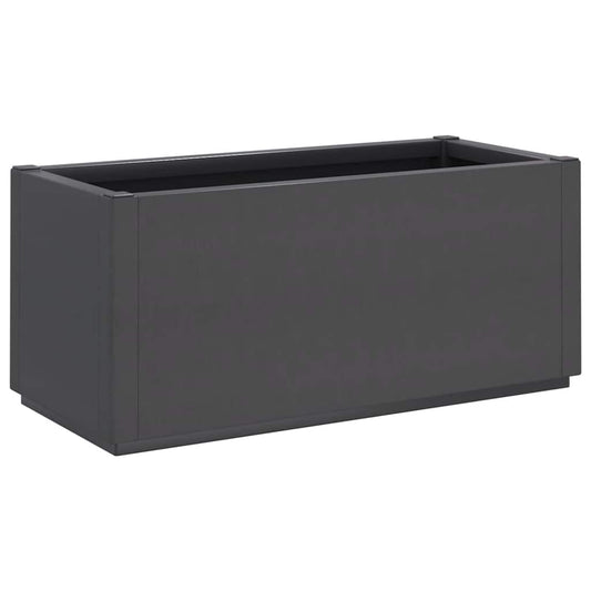 vidaXL Ζαρντινιέρα Κήπου Σκούρο Γκρι 80x36x35 εκ. Πολυπροπυλένιο