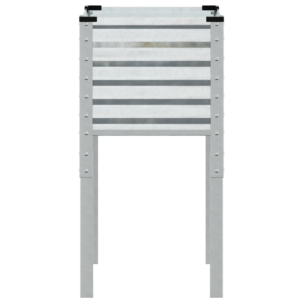 vidaXL Ζαρντινιέρα Κήπου 45x45x88 εκ. από Γαλβανισμένο Χάλυβα