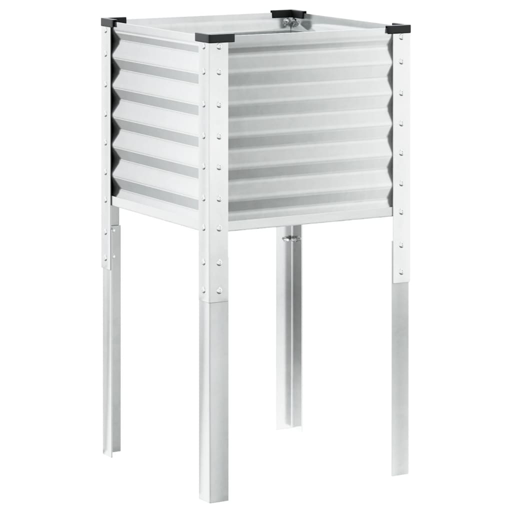 vidaXL Ζαρντινιέρα 45x45x88 εκ. Ατσάλι Σκληρυθέν στον Αέρα