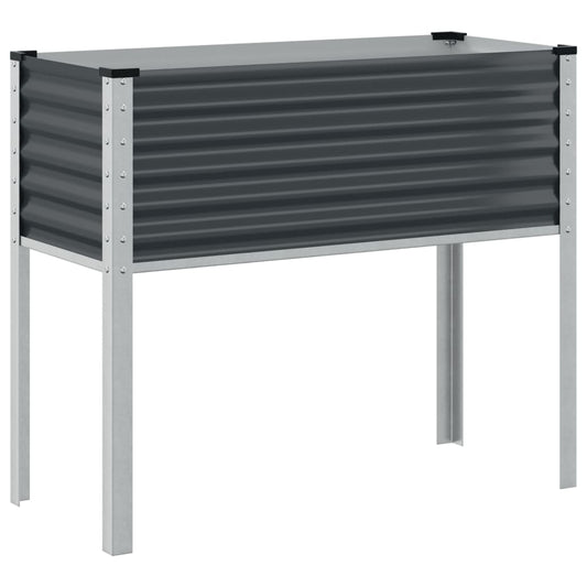 vidaXL Ζαρντινιέρα Κήπου Ανθρακί 100x41x90 εκ. από Ατσάλι