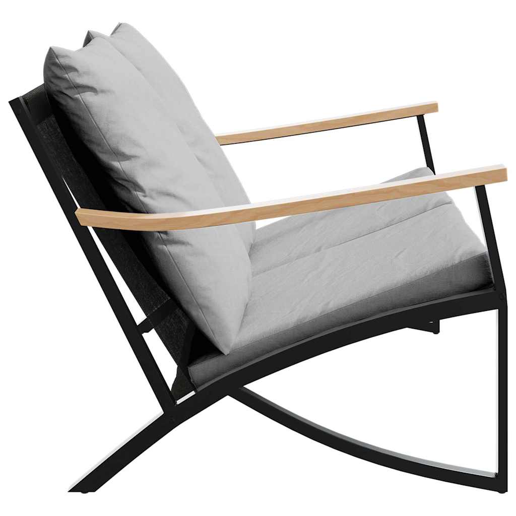 vidaXL Παγκάκι Κήπου 120 εκ. από Ατσάλινο με Μαξιλάρι