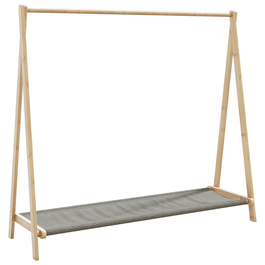 vidaXL Κρεμάστρα Ρούχων με Ράφια 106x34x102 εκ. Μπαμπού