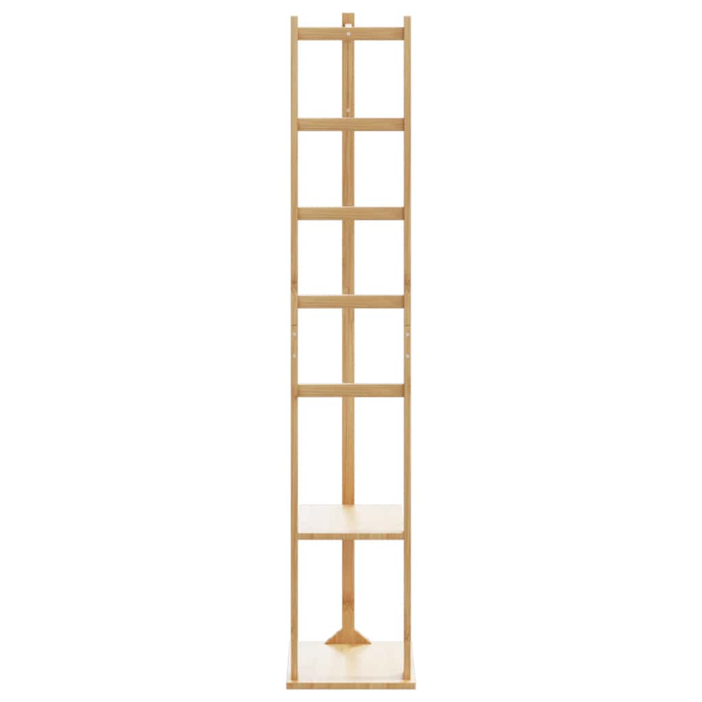 vidaXL Βάση για Ρούχα με Γάντζους και Ράφια 38,5x30x156 εκ. από Μπαμπού
