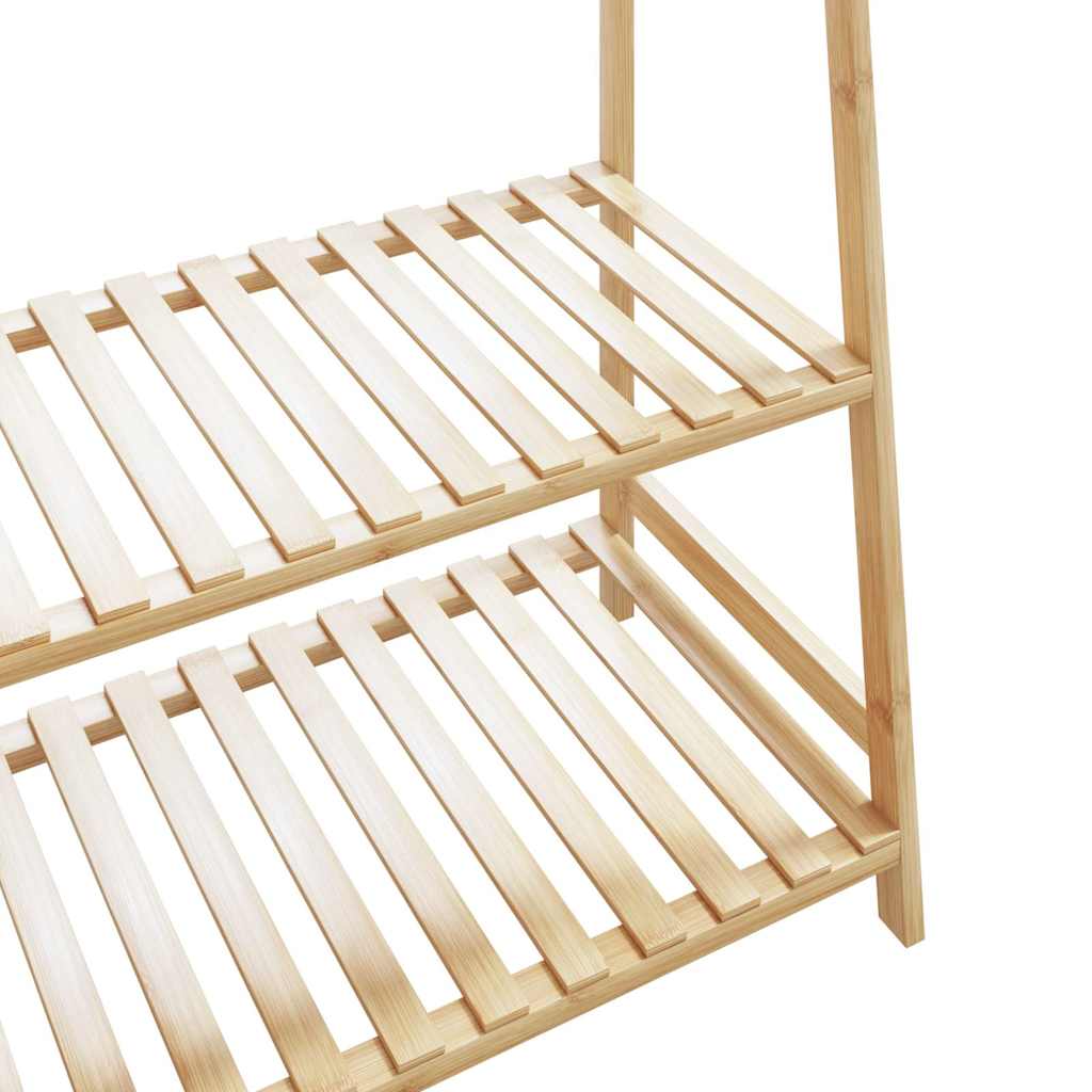 vidaXL Ράφι Ρούχων με Ράφια 110x40x180 εκ. από Μπαμπού