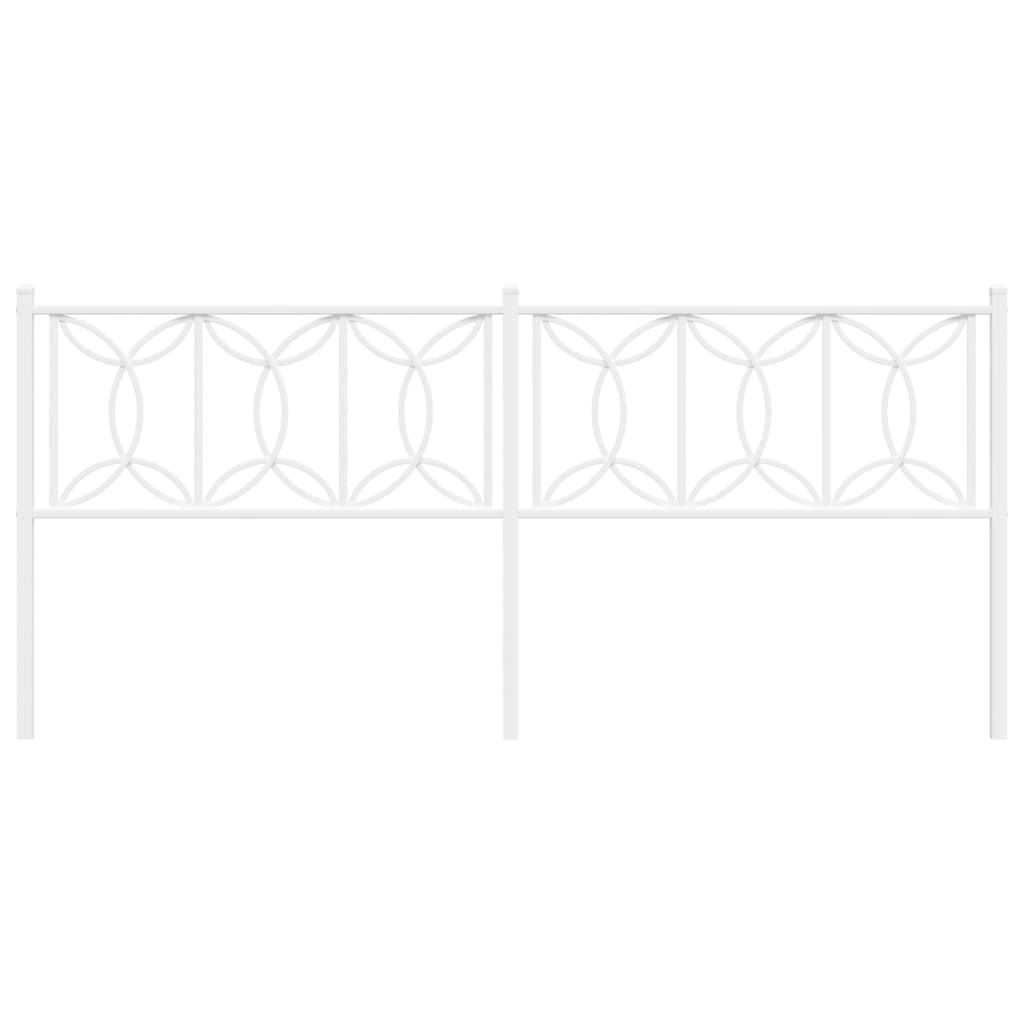 vidaXL Κεφαλάρι Λευκό 200 εκ. Μεταλλικό