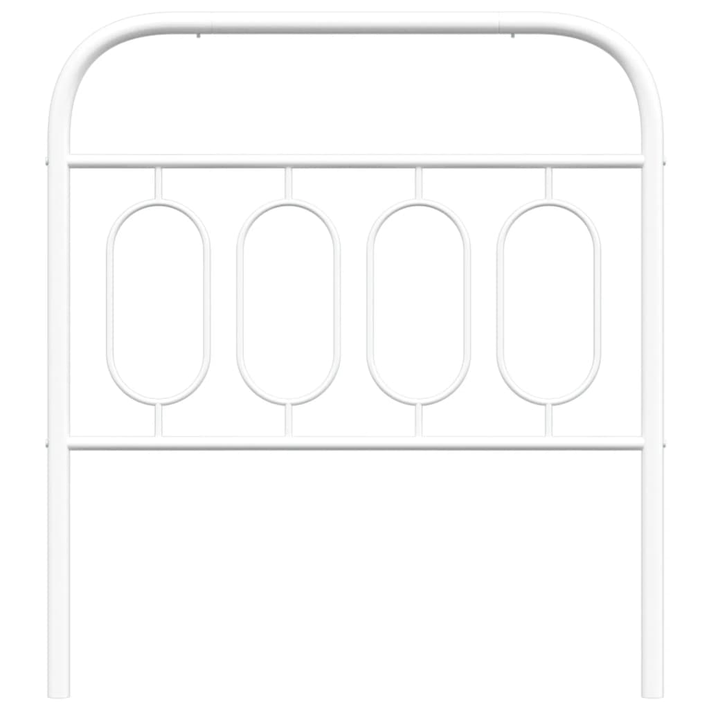 vidaXL Κεφαλάρι Λευκό 90 εκ. Μεταλλικό