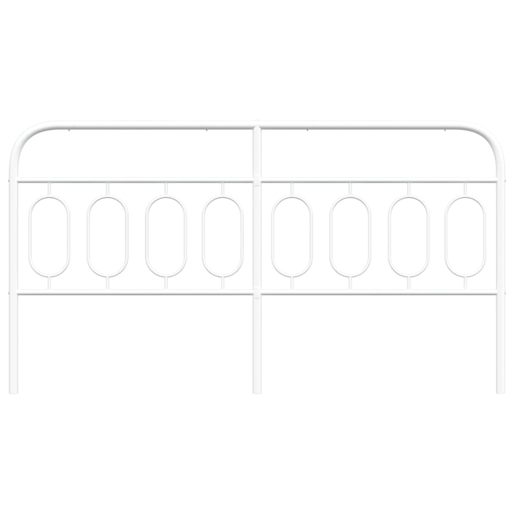 vidaXL Κεφαλάρι Λευκό 160 εκ. Μεταλλικό