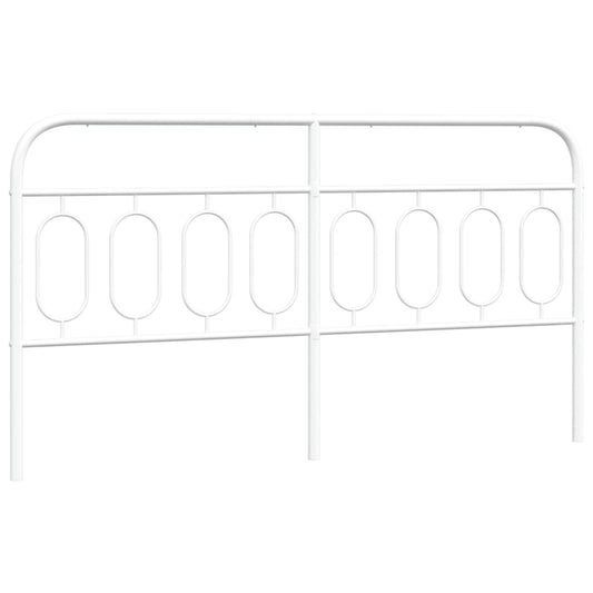 vidaXL Κεφαλάρι Λευκό 183 εκ. Μεταλλικό